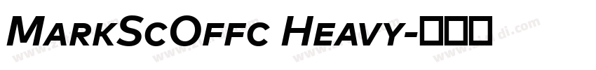 MarkScOffc Heavy字体转换
